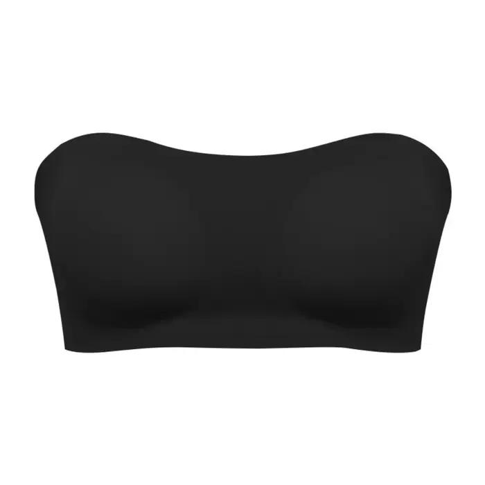 Bandeau podprsenka bez ramienok s bočnou sponou