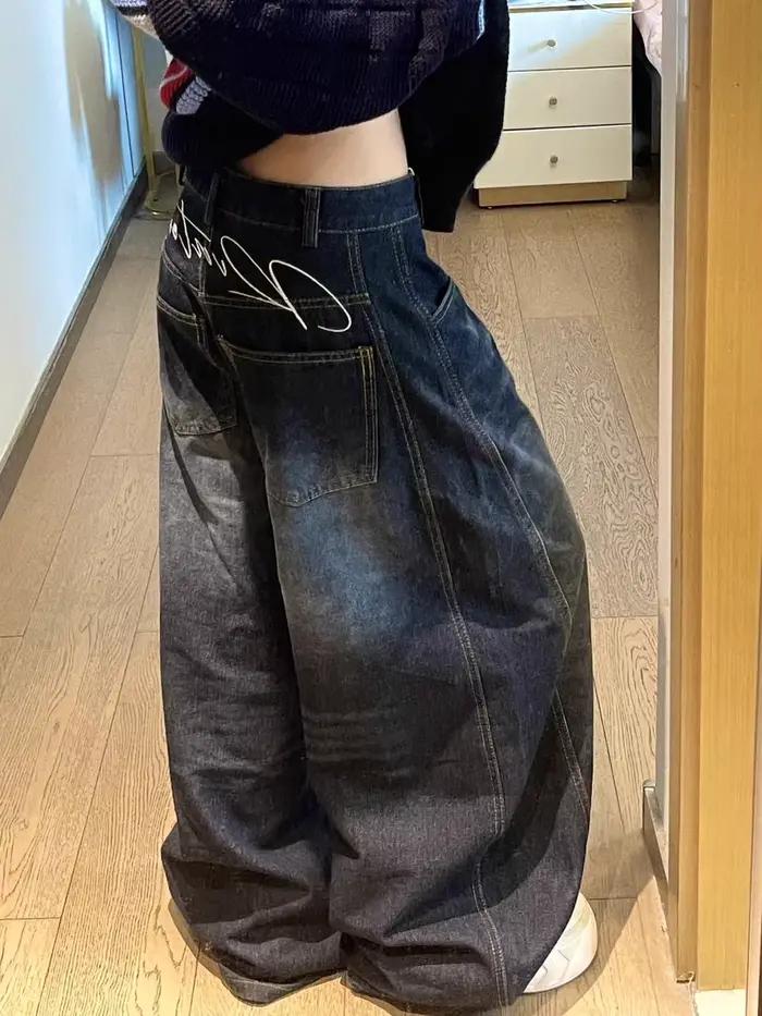Y2K voľné džínsy pre ženy