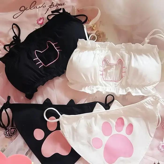 Anime Kawaii Lolita Kitty Cat Girl Cosplay Sexy Lingerie Set pre ženy