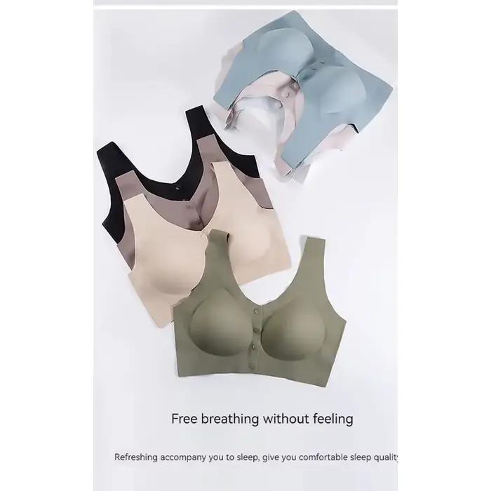 Soutien-gorge d'allaitement ultra-fin respirant à ouverture frontale pour femmes enceintes, sans traces, respirant, anti-affaissement, avec effet de maintien