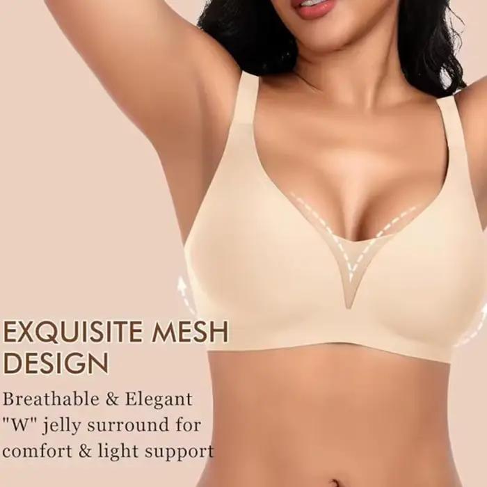 S-XL veľká veľkosť bezšvová krásna chrbát jednodielna dámska podprsenka s háčikom vzadu bez drôtikov push-up