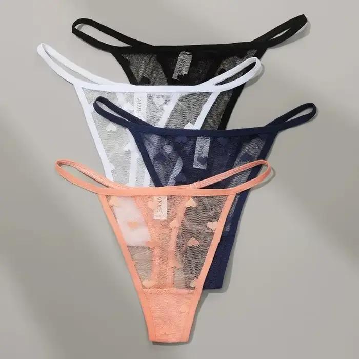 Sexy čistá čipka tangá nohavičky spodná bielizeň pre ženy nízky pás