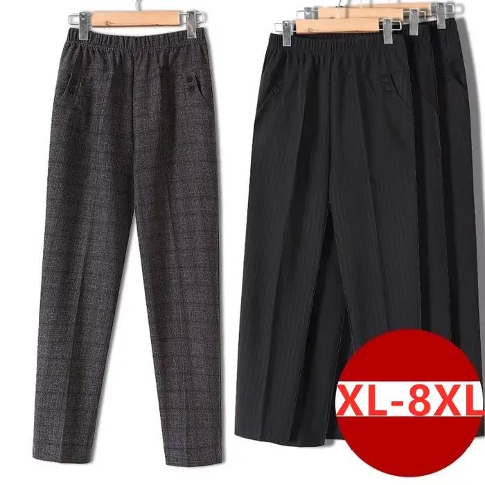 Elastické oversized nohavice pre ženy stredného veku