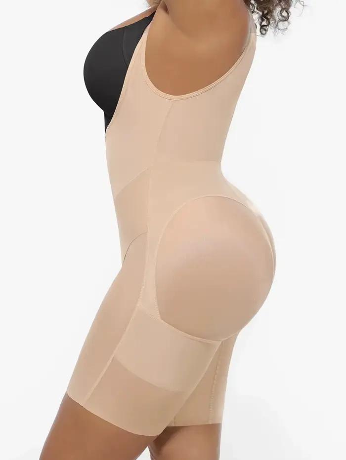 1 pièce Body sculptant intégral pour femme, avec soutien de la poitrine en U, contrôle de la taille et effet fessier galbé, post-chirurgical ﻿
