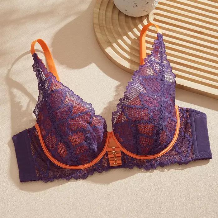 Elegantný Beauwear 2025 75 80 85 C D podprsenka pre ženy 3/4 košíček výstrih Sexy čipka