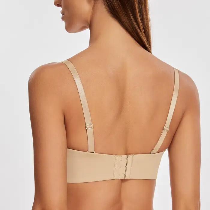 Soutien-gorge sans bretelles pour femmes, pour un grand buste, minimiseur, Bandeau non doublé avec armatures