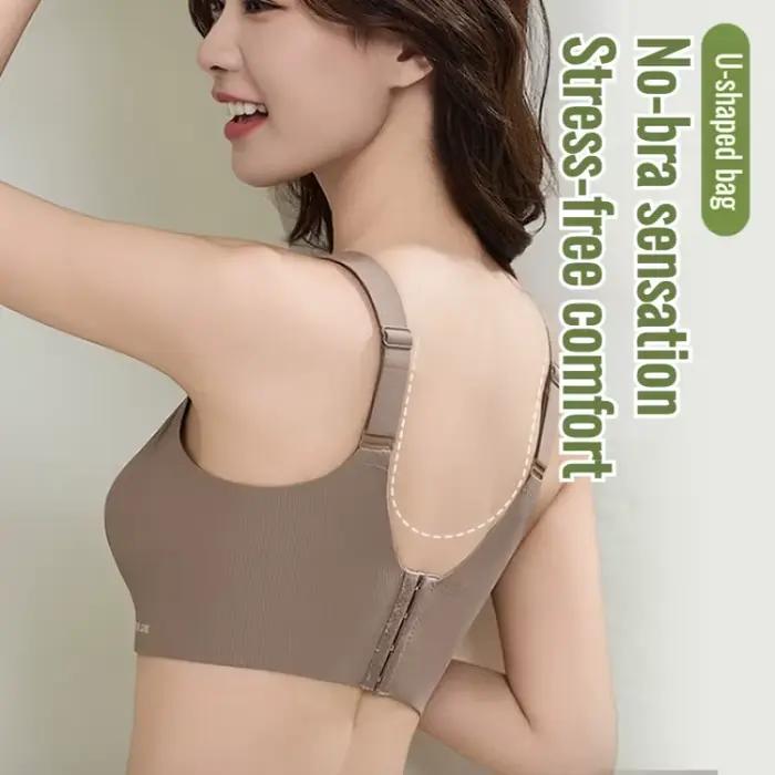 Elegantný plisovaný a riasený podprsenka s kosticami proti ochabnutiu pre ženy