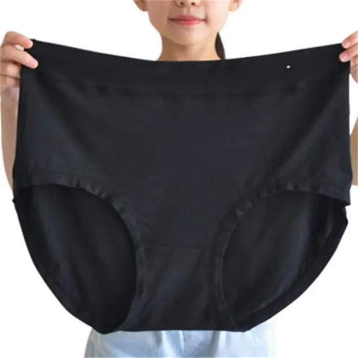 Lot de 5 culottes grande taille pour femme, en soie de lait, coupe triangle, pour femmes enceintes, mères d'âge moyen, jusqu'à 150 kg