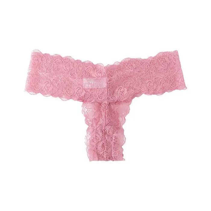 Culottes string en dentelle pour femmes, sexy, ajourées, respirantes, sans couture, sous-vêtements pour femmes, plusieurs couleurs, lingerie intime pour femmes
