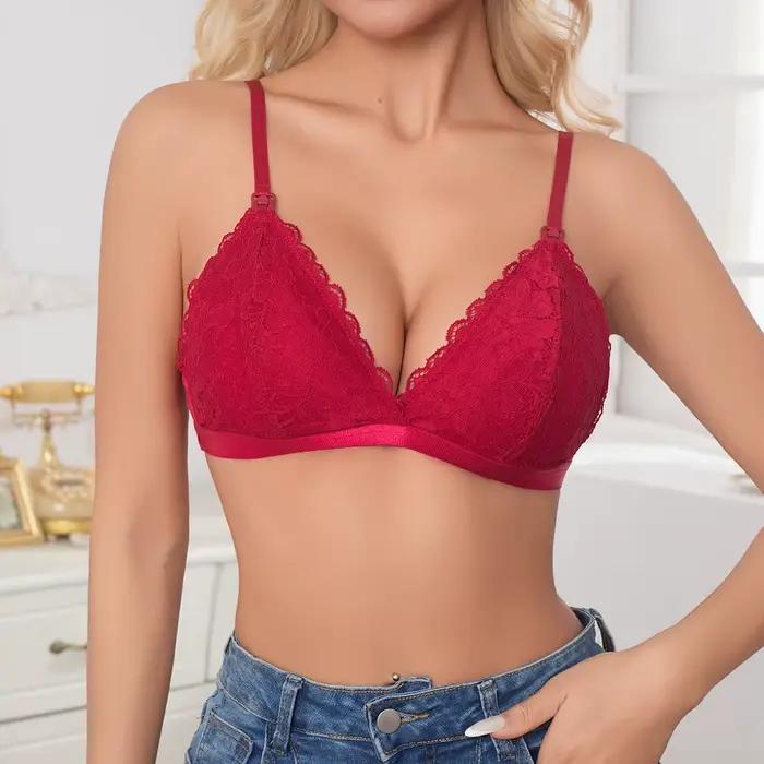 Soutien-gorge d'allaitement maternité avant ouvert sous-vêtements féminins soutien-gorge d'allaitement Ultra mince pour les femmes enceintes sans anneaux en acier Anti-affaissement
