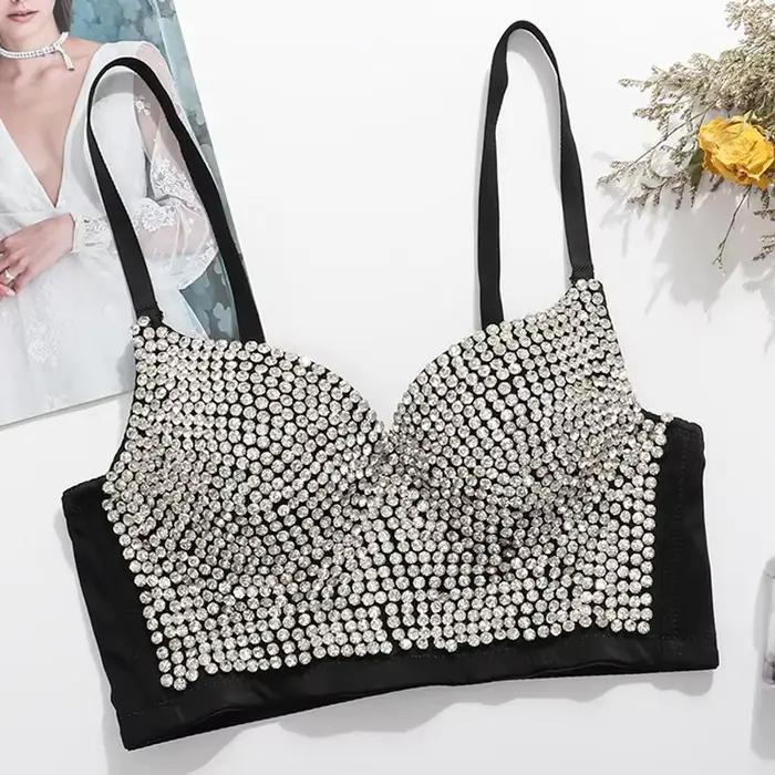 Steampunk bustier s kamienkami pre ženy