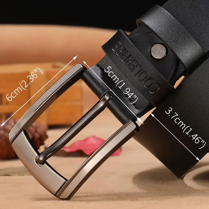 Pravý kožený opasok pre mužov