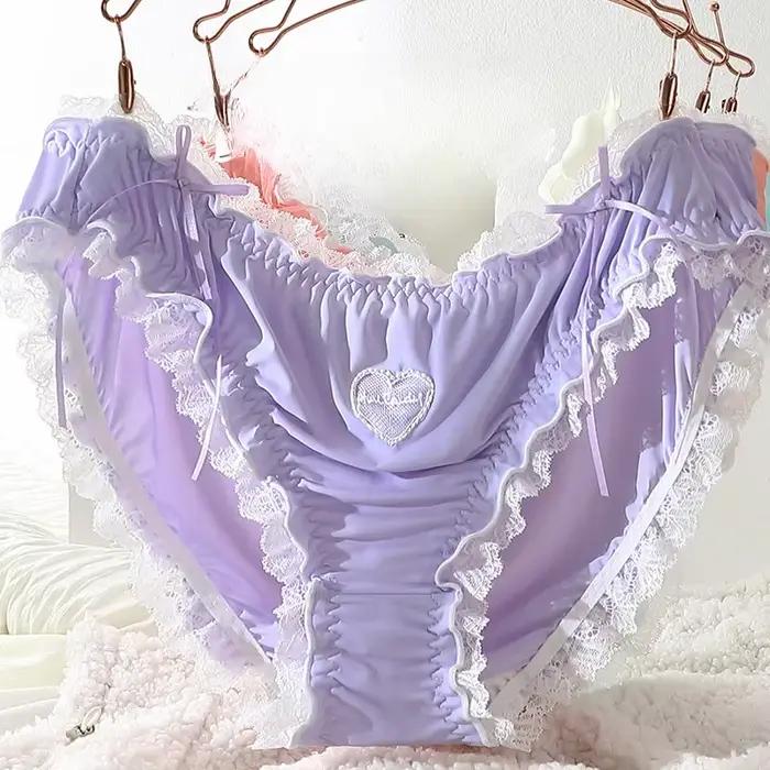 Lingerie Sexy ropa intérieur mujer Lolita femme de chambre privée mignon bragas de mujer grande taille sous-vêtements femmes culotte en dentelle douce lenceria