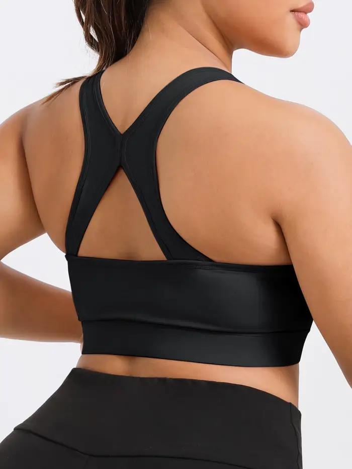Soutien-gorge de sport grande taille pour femme, haute tenue, antichoc, bretelles réglables, soutien-gorge de sport fitness, maintien haute intensité, bonnet intégré, peut être porté à l'extérieur