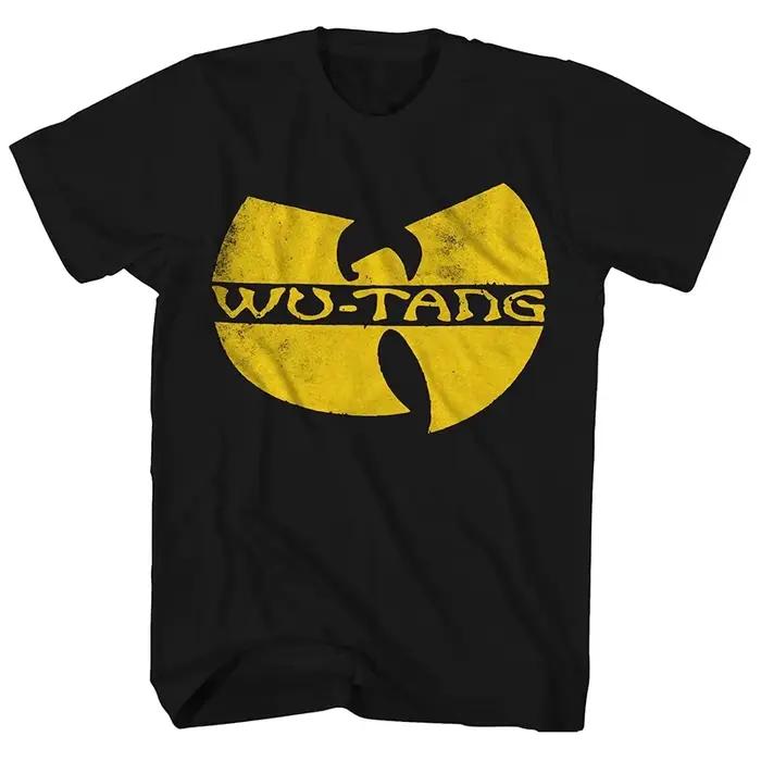 T-Shirt classique jaune du groupe de rap légendaire Wu Tang Band, en coton, avec image graphique, pour hommes et femmes, Streetwear d'été