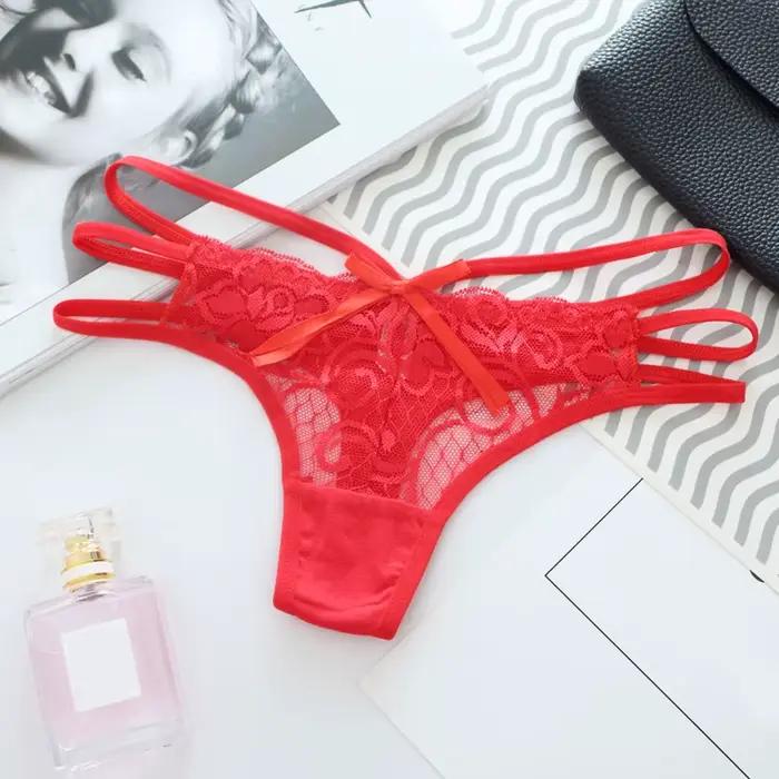Culotte sexy en dentelle florale pour femme, string G, lingerie, sous-vêtements plus riches que Bragas Calcinha Ropa, slip intérieur