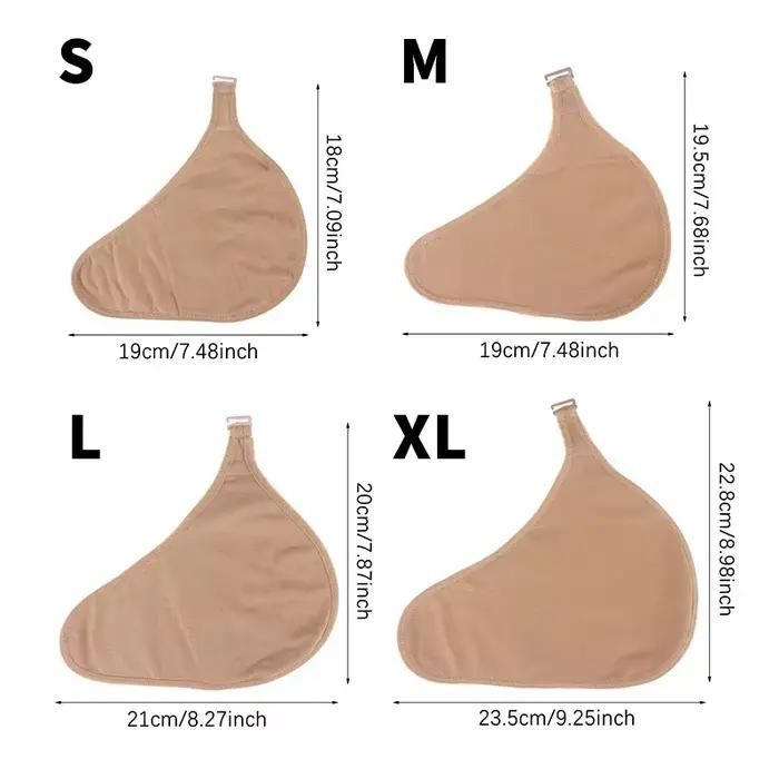 Poche de Protection mammaire en Silicone pour mastectomie, crochet en spirale, sac de Protection mammaire pour prothèse Portable, taille S/M/L/XL