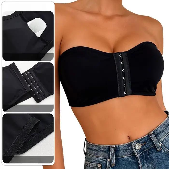 Predný zapínací bandeau podprsenka pre ženy