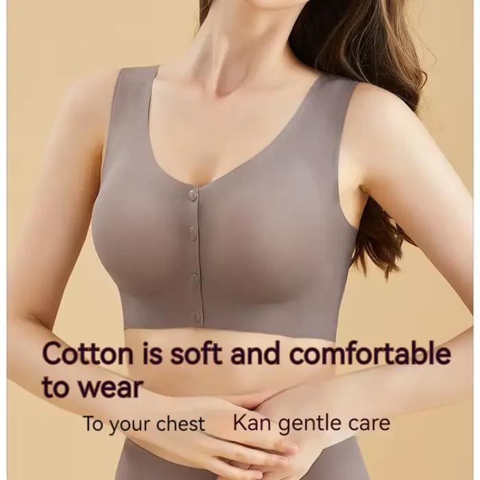 Soutien-gorge d'allaitement ultra-fin respirant à ouverture frontale pour femmes enceintes, sans traces, respirant, anti-affaissement, avec effet de maintien