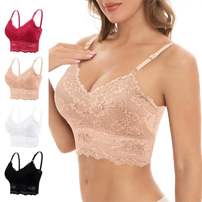 Soutien-gorge femme sans couture polyester avec appliques confortable pour toutes les occasions