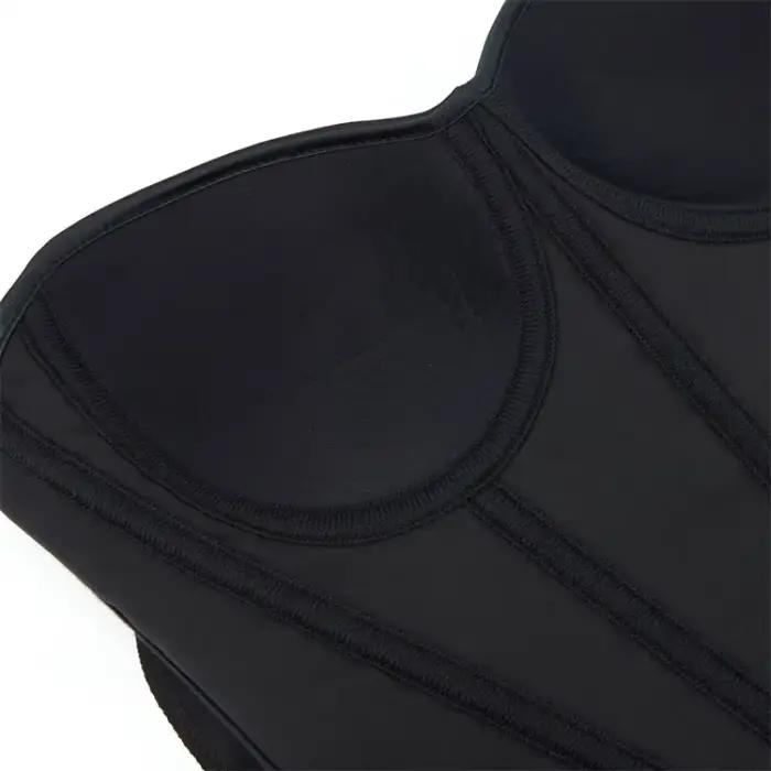 Corset Overbust avec Soutien-Gorge pour Femme, Noir, Rayé, à Lacets, en Plastique, Désossé, Haut, Fermeture Éclair, Sexy