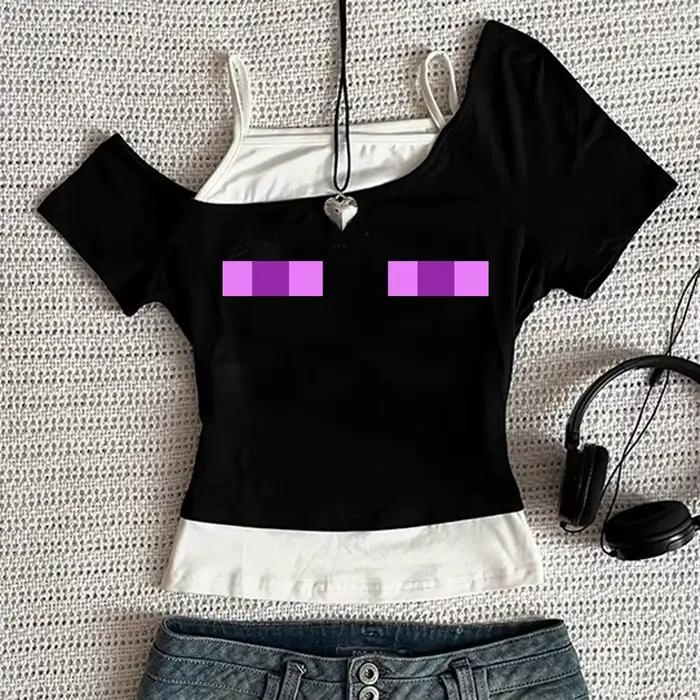 Camisole sans manches Y2K, Sexy, dentelle, Streetwear, Hip Hop, Punk, Vintage, Emo Girls, Chic, lettre imprimée, gothique, Slim, hauts pour bébé