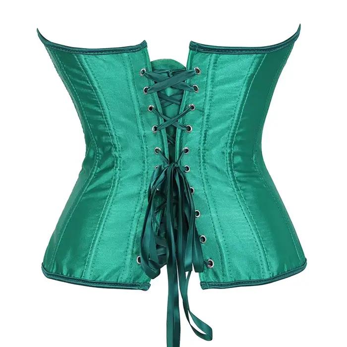 Corset Sexy Top Bustier Femme Dentelle Lingerie Gothique Medieval Halloween Grande Taille