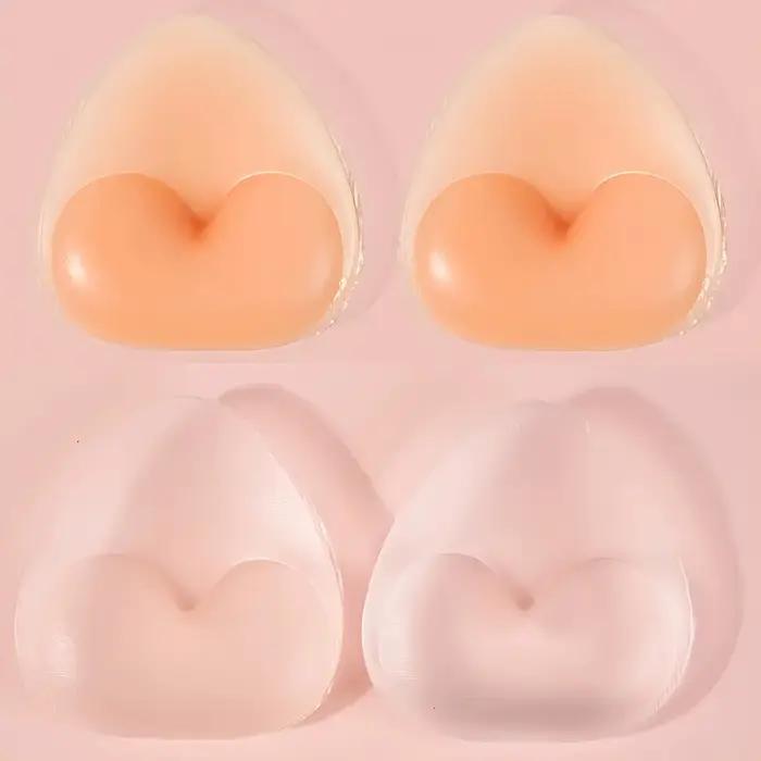 Coussinets de soutien-gorge réutilisables en silicone – Coussinets intérieurs push-up sans couture pour femmes |     Hypoallergénique, idéal pour les bikinis