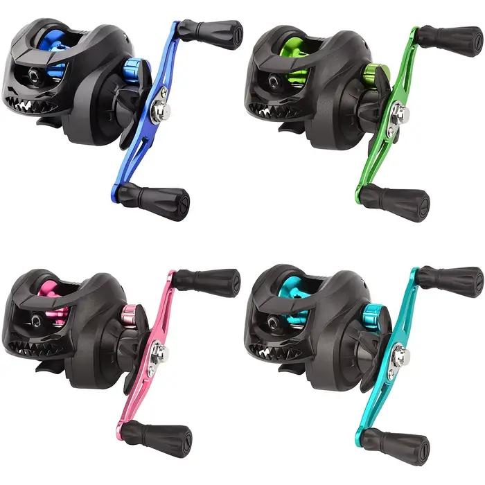 Moulinet Baitcasting 7.2:1, haute vitesse, longue prise de vue, empêche les emmêles de ligne, moulinet d'eau douce et salée