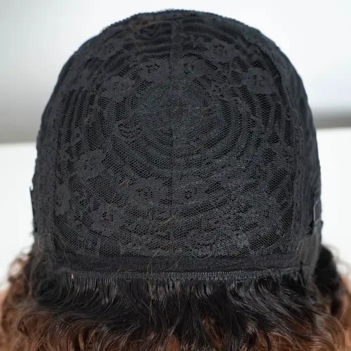 Lekker krátka farba Pixie Afro kučeravé Bob 100% ľudské vlasy parochne pre ženy brazílske Remy