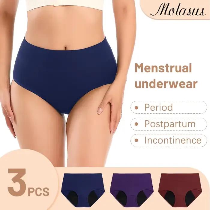 Culotte en coton et élasthanne imperméable pour femmes protection maximale période menstruelle incontinence postpartum