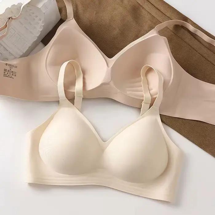 Soutien-gorge confortable sans couture pour femmes, sous-vêtements de rassemblement de petit buste, soutien doux, Lingerie Push Up, soutien-gorge intime respirant