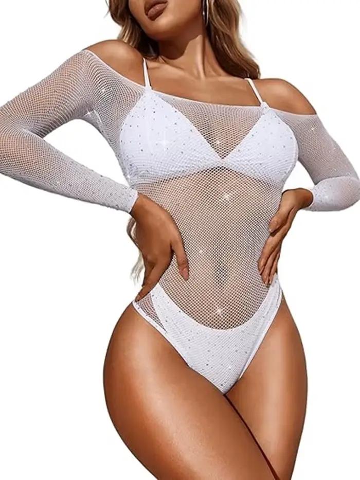 Dámske čipkované body, obtiahnuté