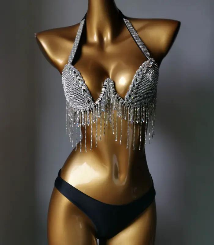Krištáľové bikiny s tyčinkou