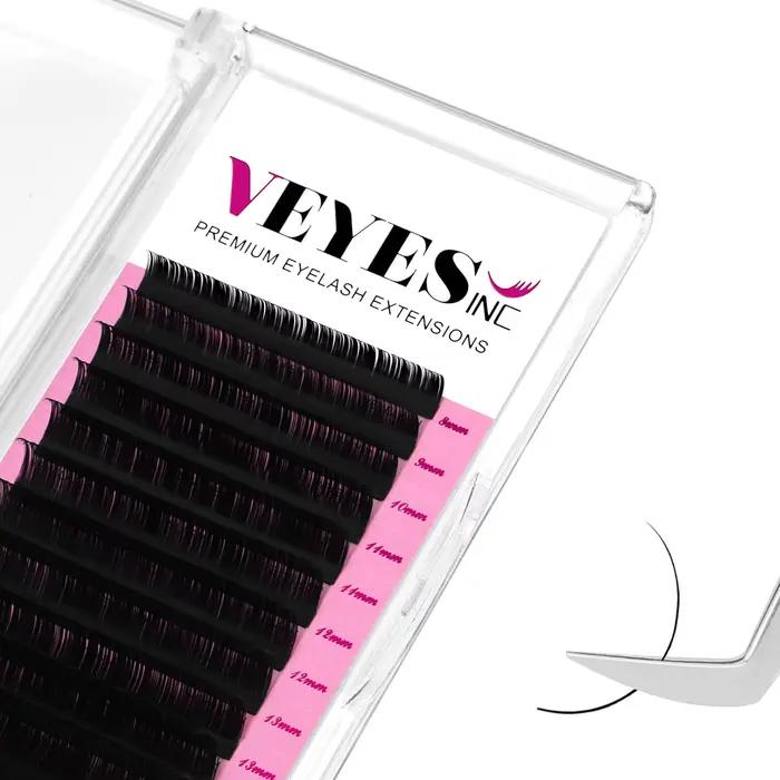 Veyes Inc Jednotlivé predlžovacie riasy Umelé matné norkové