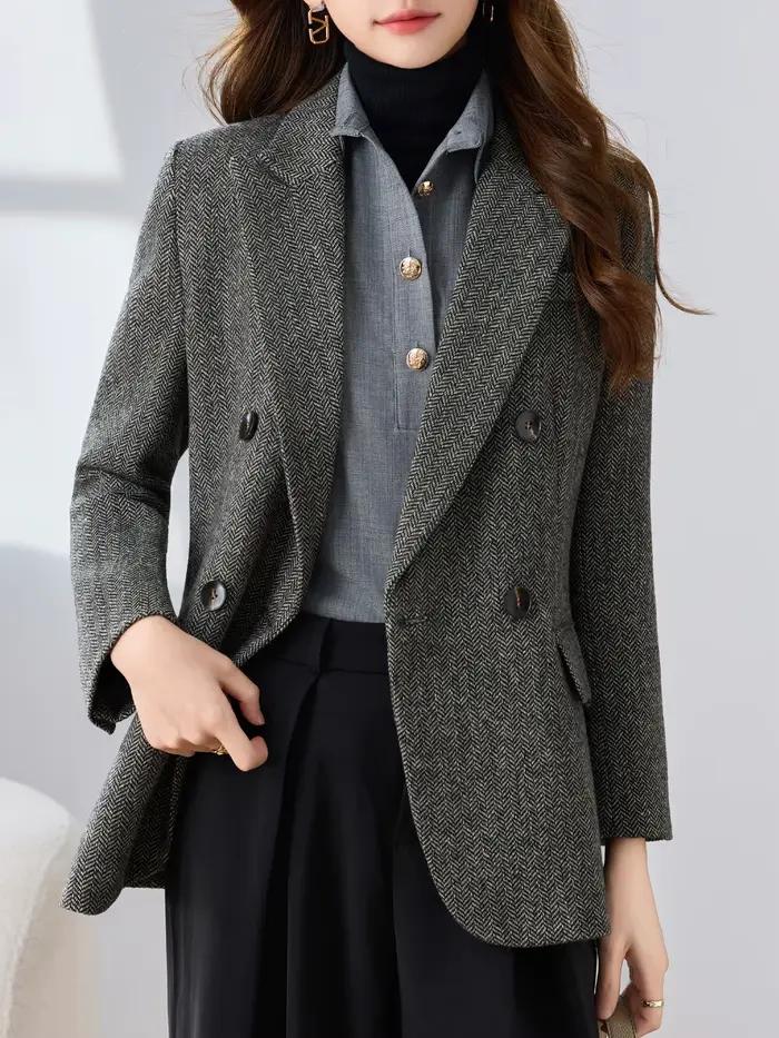 Houndstooth sako s klopami