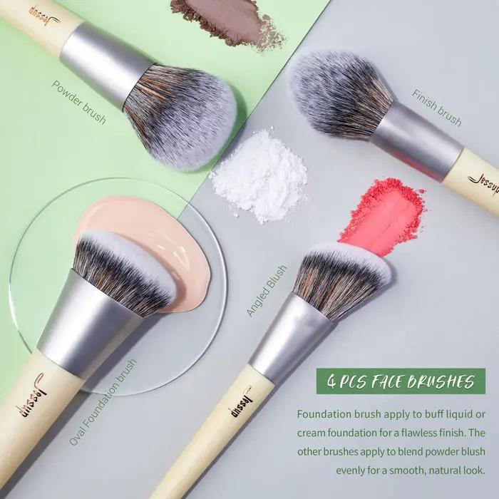 Jessup – súprava prémiových syntetických kefiek na make-up