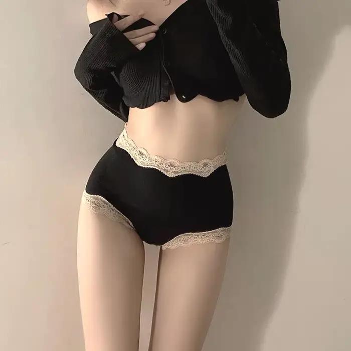 Dámske sexy nohavičky japonská čipka študentské trojuholníkové