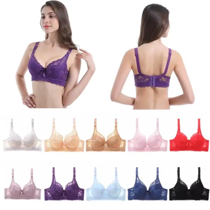 Sexi vyšívaná čipkovaná podprsenka pre ženy