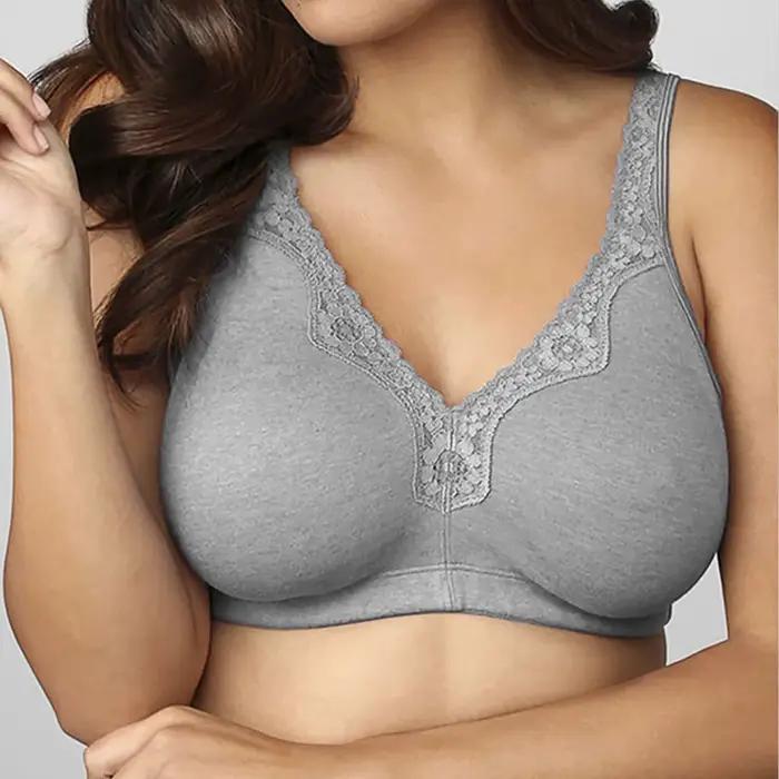 Soutien-gorge pour femme en coton et nylon avec dentelle, ultra fin et confortable pour tous les jours occasions spéciales