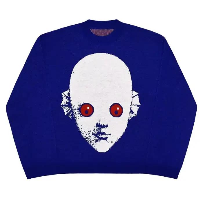 Y2K zimný sveter s grafikou Streetwear pre ženy Vintage