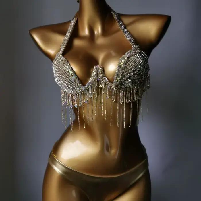 Krištáľové bikiny s tyčinkou