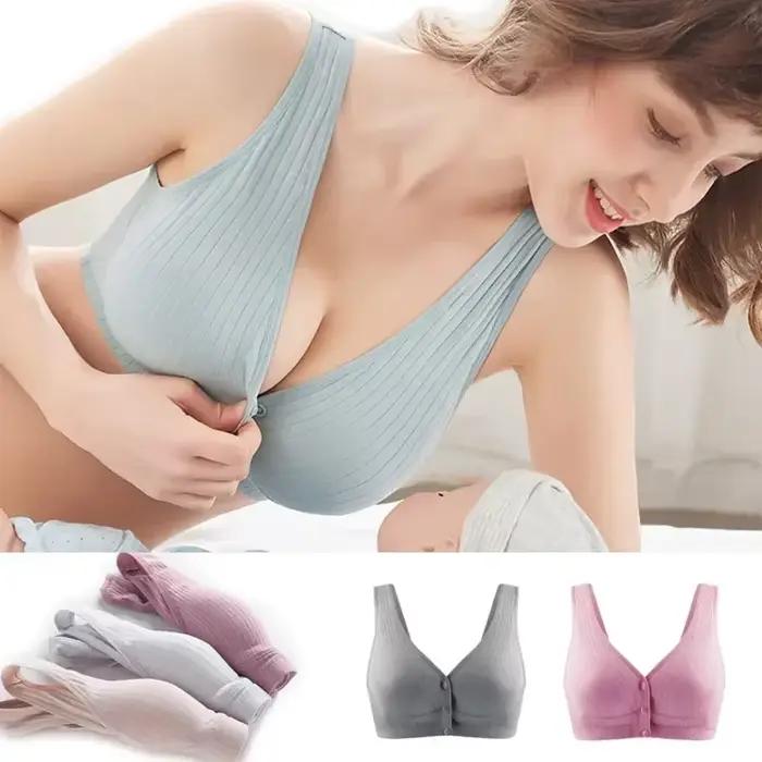 Coton maternité Soutien-Gorge d'allaitement enceinte allaitement grossesse femmes sous-vêtements allaitement Soutien-Gorge Soutien Gorge Allaitement