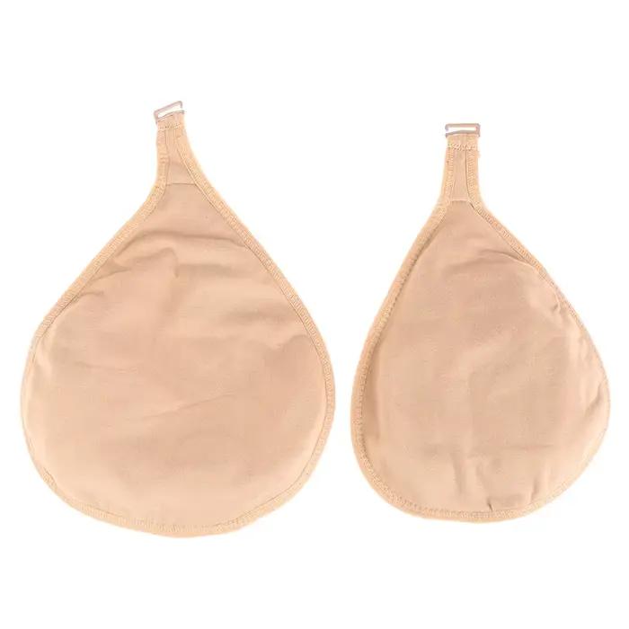 Étui de protection portable en coton doux et respirant pour prothèse mammaire, avec poche et crochet, pour le soin des prothèses post-mastectomie