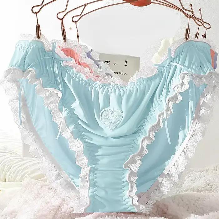 Lingerie Sexy ropa intérieur mujer Lolita femme de chambre privée mignon bragas de mujer grande taille sous-vêtements femmes culotte en dentelle douce lenceria