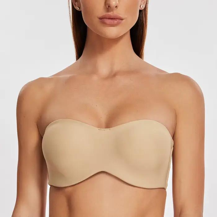 Soutien-gorge sans bretelles pour femmes, pour un grand buste, minimiseur, Bandeau non doublé avec armatures