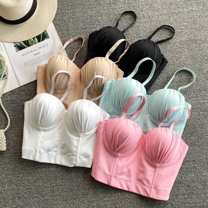 Novinka pre ženy Bustier podprsenka 2025 módne leto pevná nastaviteľná ramienka Push up Bralet Sexy oblečenie nočný klub tielko topy