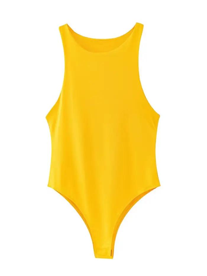 Letné pevné sexy priliehavé body pre ženy 8 farieb zelené štíhle