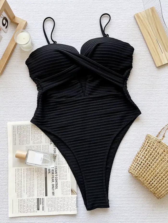 DEAK Sexy jaune évidé une pièce maillot de bain pour femmes maillot de bain croisé femme cordon body maillot de bain maillots de bain
