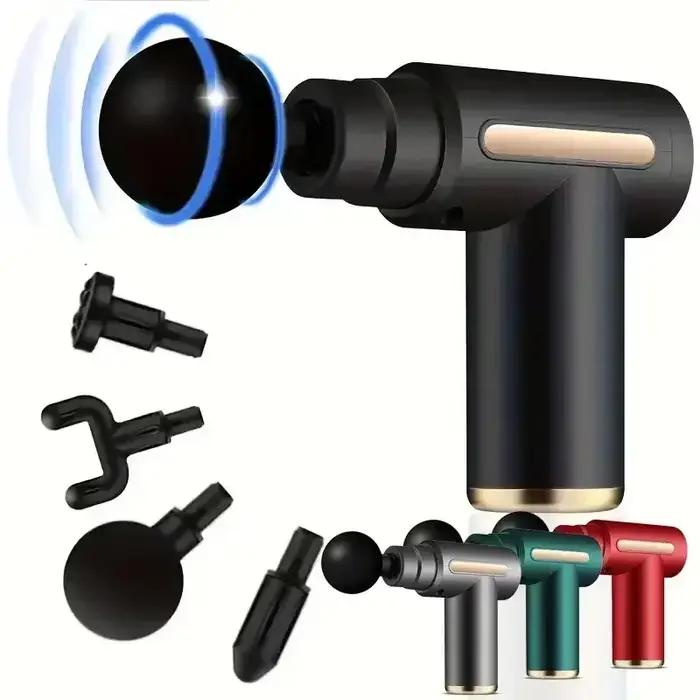 USB Mini masážna pištoľ Fascia Machine na uvoľnenie svalov vibračná tyč Masážny nástroj Fitness vybavenie